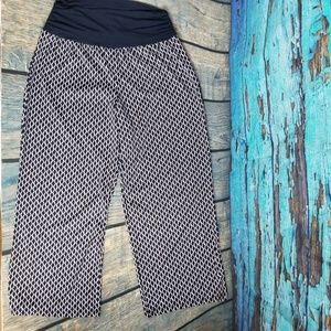 ALYX Sz 2X Palazoo Pants Navy Blue White